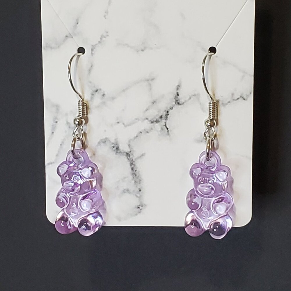 Gummy Bear Earrings - PURPLE